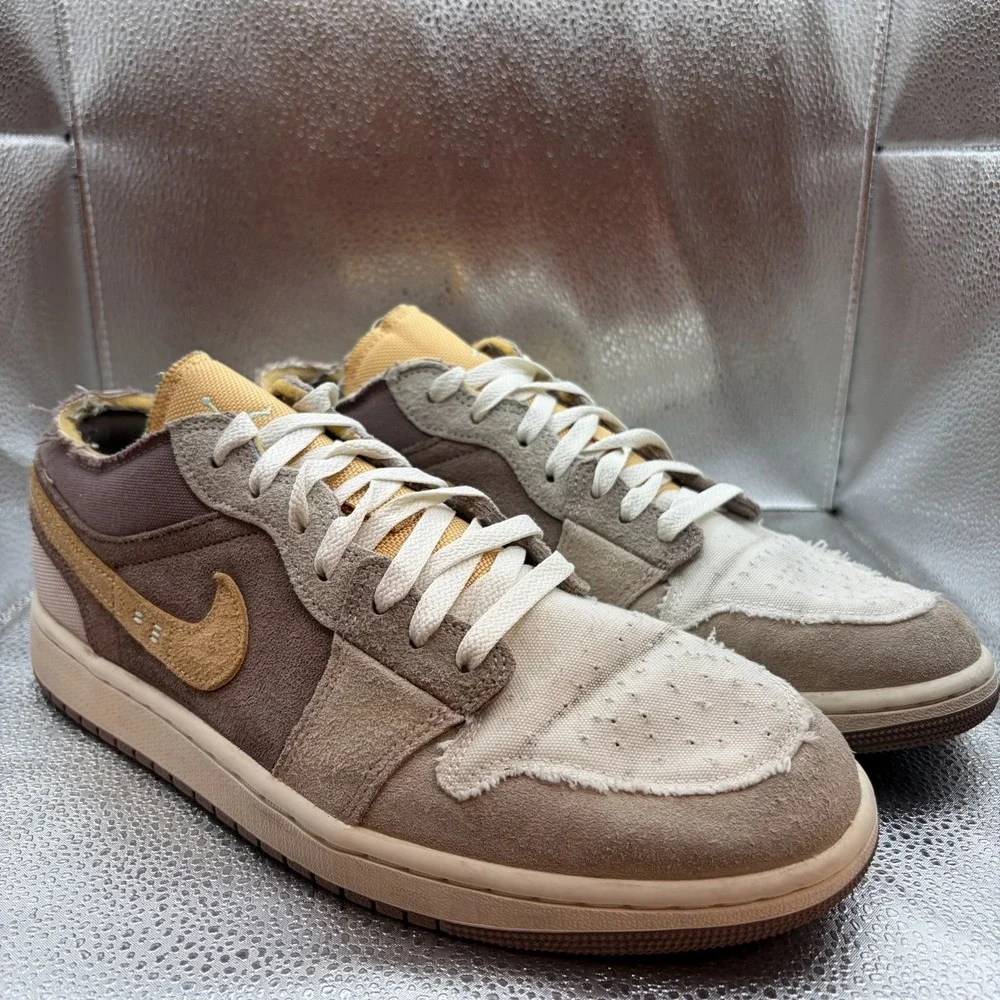 Size 10.5 Nike Air Jordan 1 Low SE Craft Taupe Haze Mens Shoes DN1635-200
